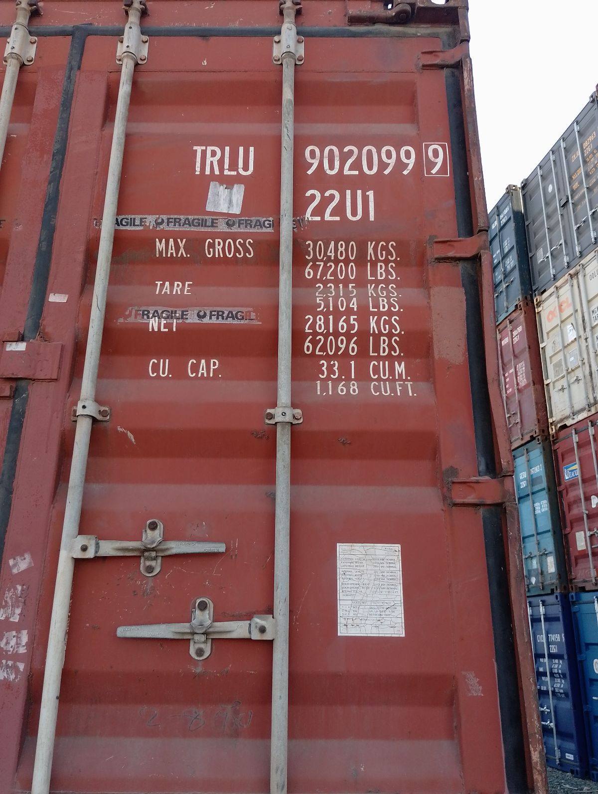 Морской контейнер TRLU9020999